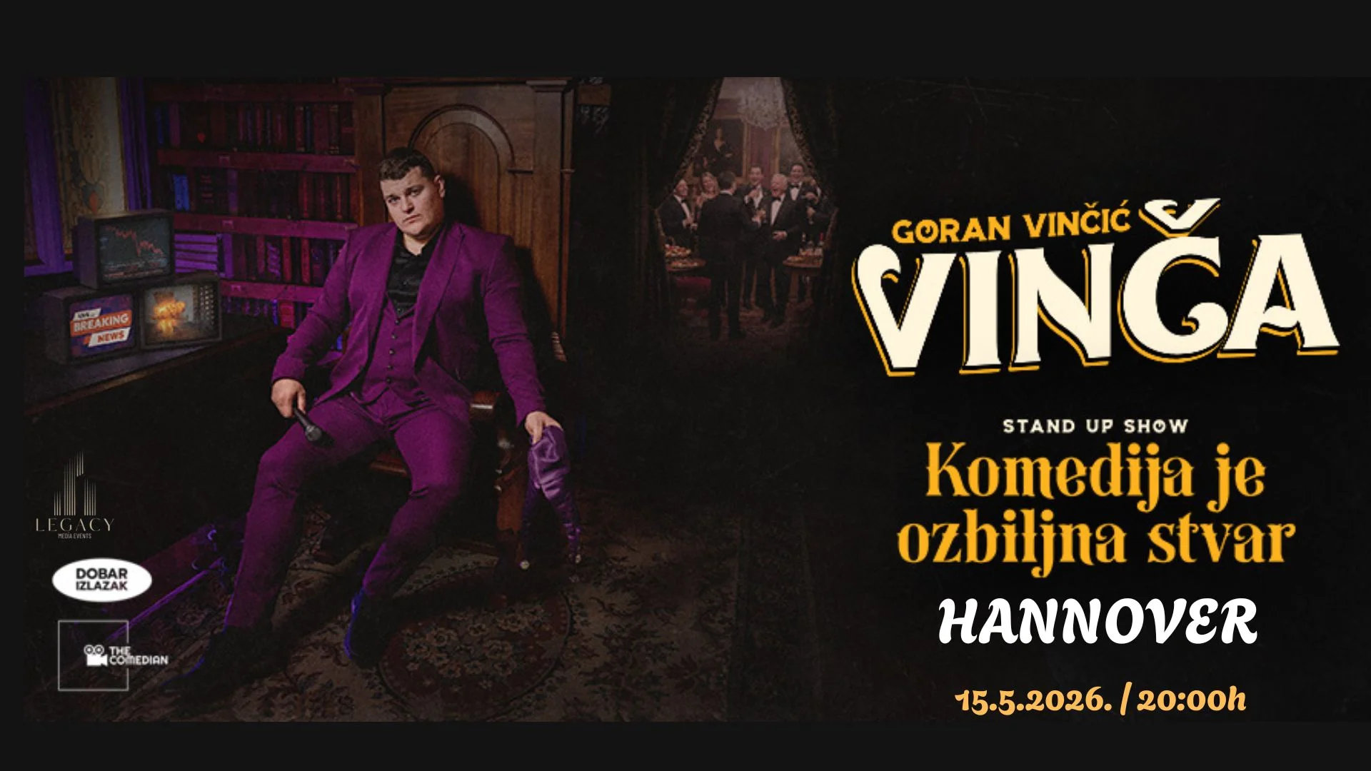 Goran Vinčić Vinča - "Komedija je ozbiljna stvar" - Hannover - termin 1