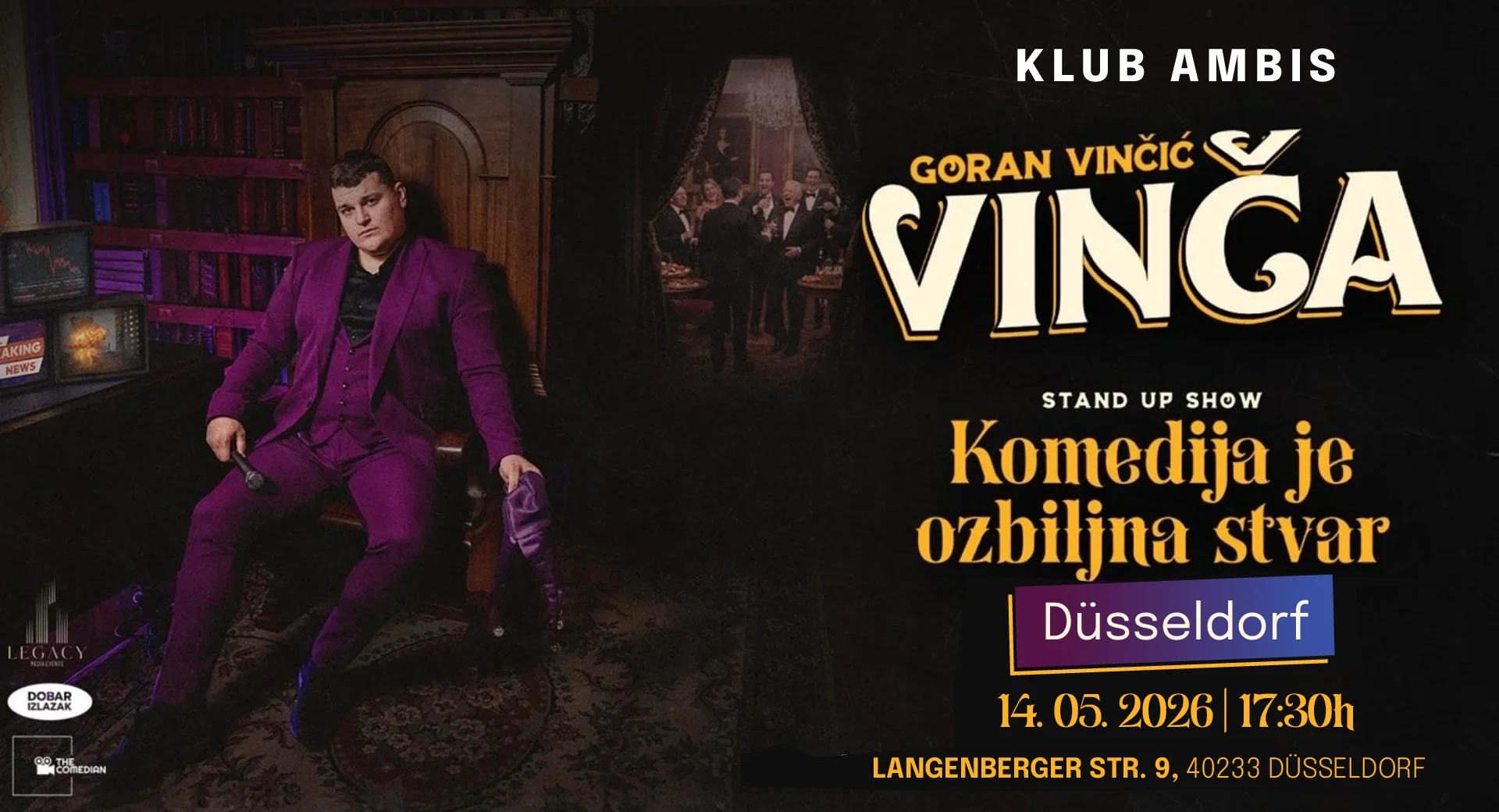 Goran Vinčić Vinča - "Komedija je ozbiljna stvar" - Düsseldorf - termin 1