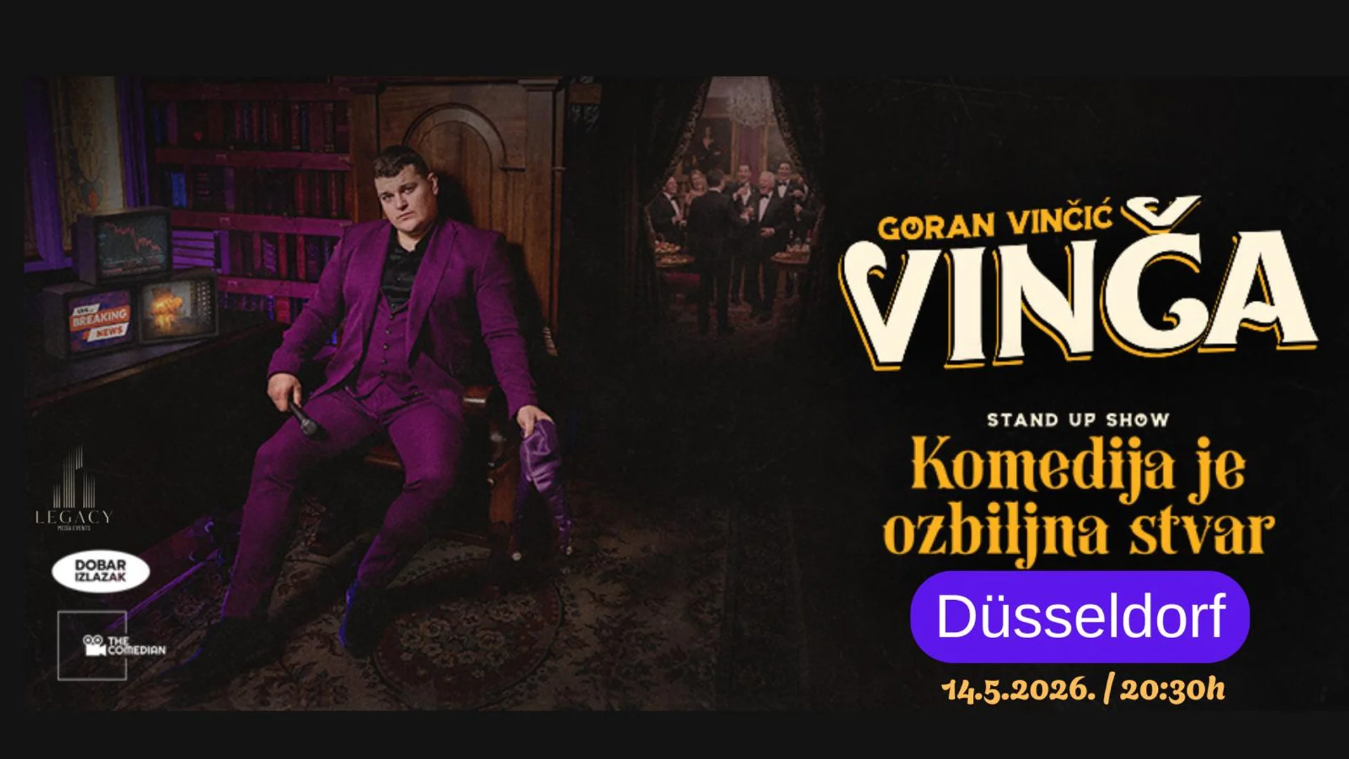 Goran Vinčić Vinča - "Komedija je ozbiljna stvar" - Düsseldorf - termin 1